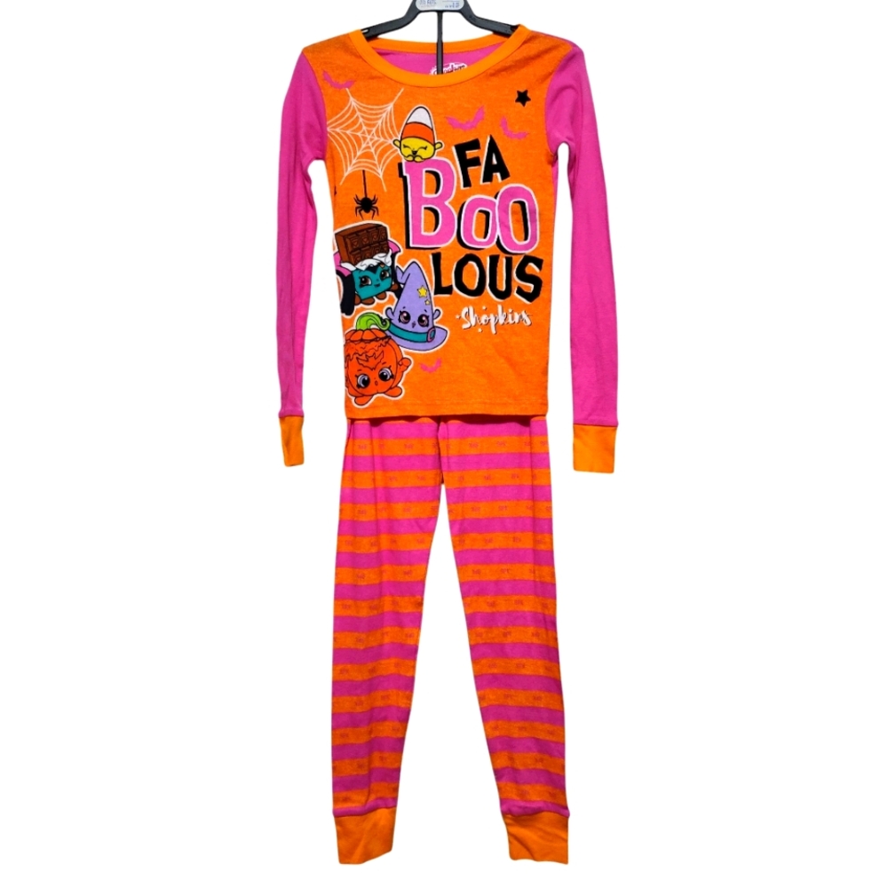 Shopkins Girls Halloween 2 Piece Pajama Set Size 8